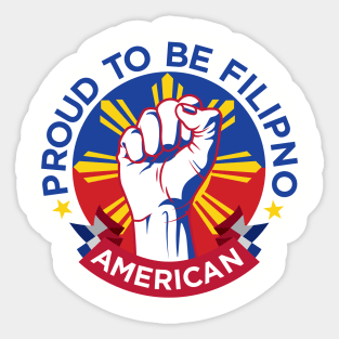 Filipino American Pride Sticker